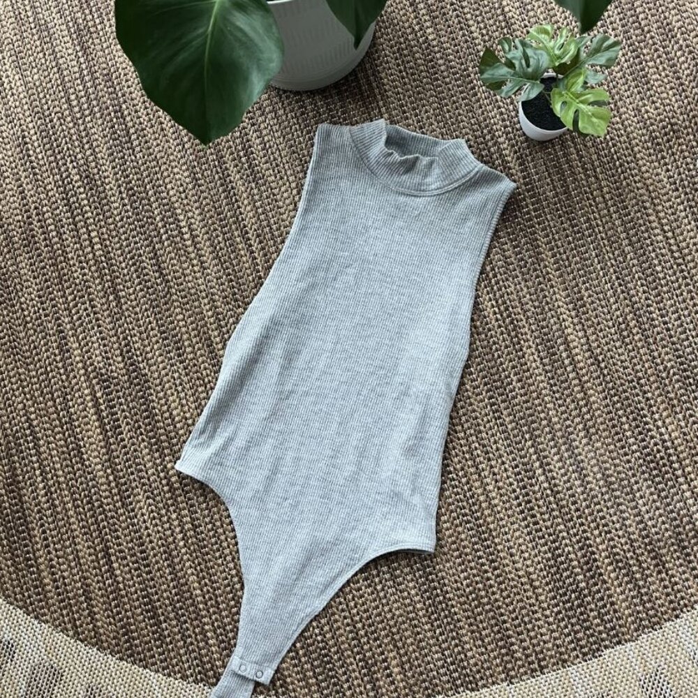 American Eagle Ribbed Tank Bodysuit